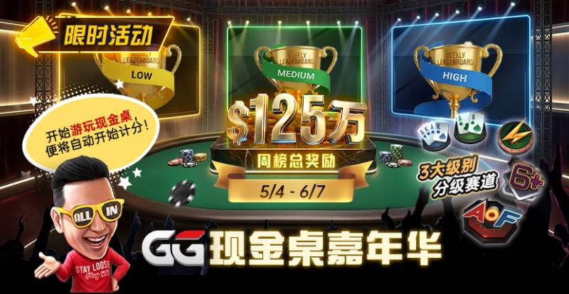 【微扑克】GG现金桌嘉年华2026｜排行榜规则+积分机制+每日/每周奖励详解