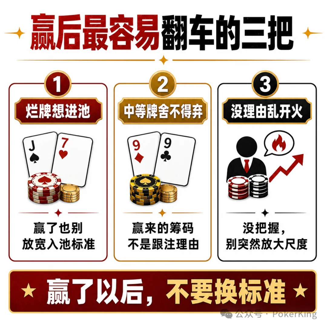 【微扑克】赢钱后的“隐形上头”：比输钱更危险的，是你开始追感觉