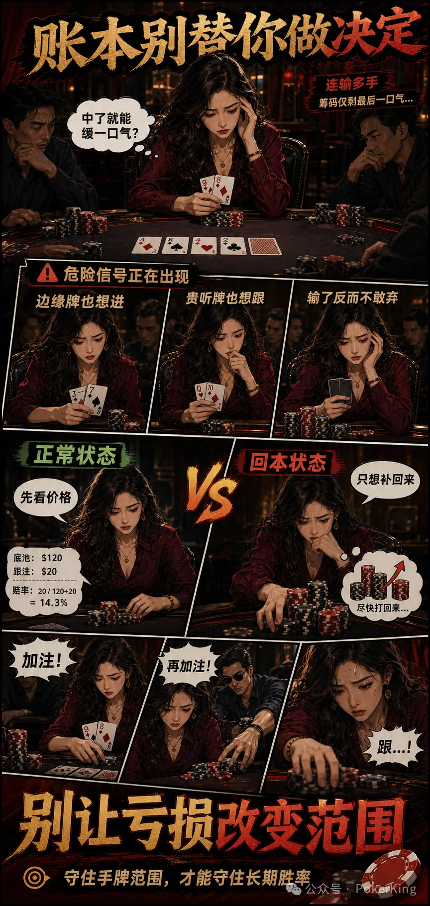 【微扑克】连输时最危险的三件事：别让“今晚必须追回来”替你做决定